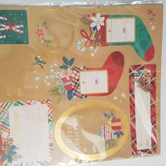 🎅🏼100 Stickers Gift Tags (10 Sheets) - Picture 4 of 12